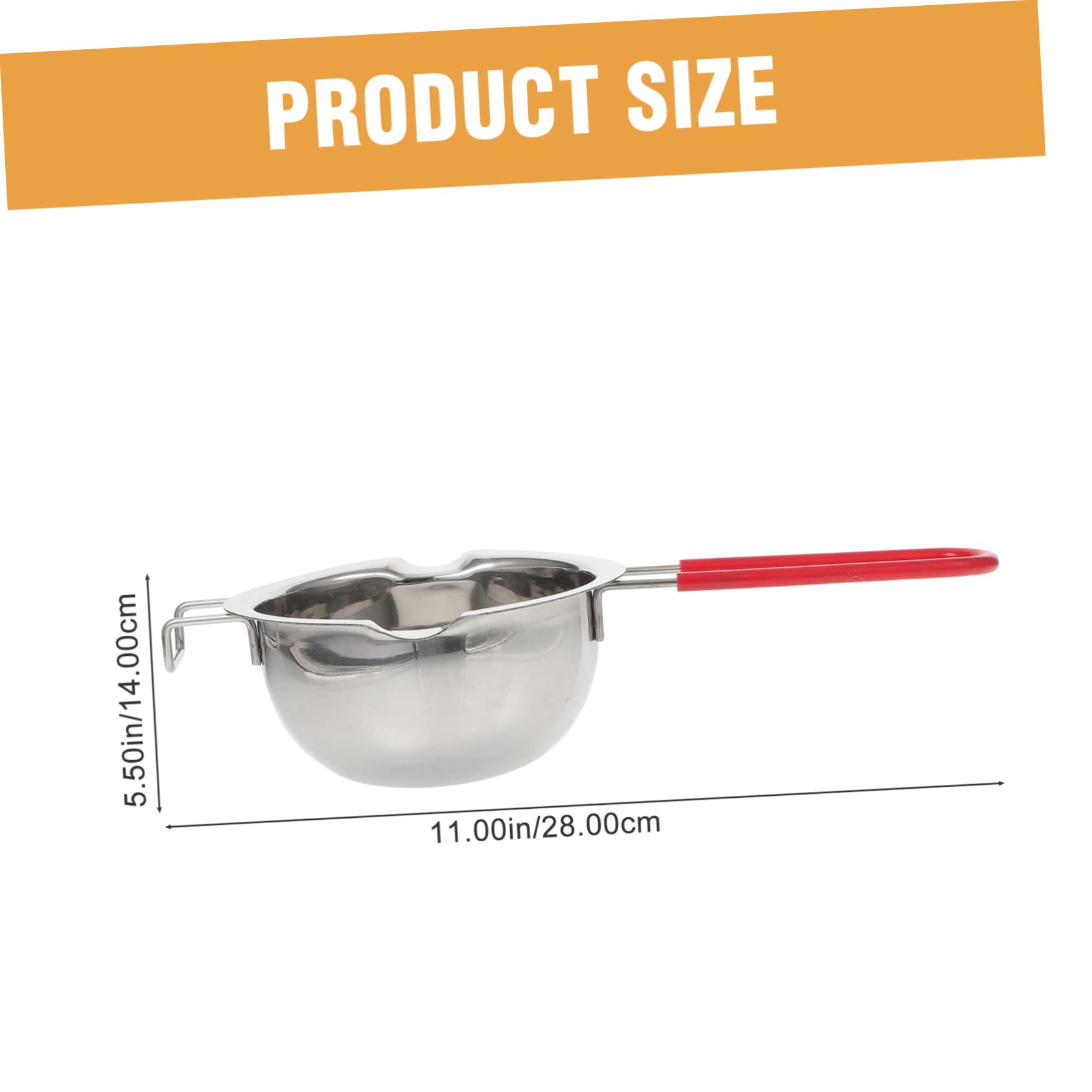 TOPBATHY 2 Set crogiolo di cioccolato cocoa butter fornellone Cucchiaio scanalato fabbricazione utensili da cucina ciotola di fusione anti-caldo Acciaio inossidabile