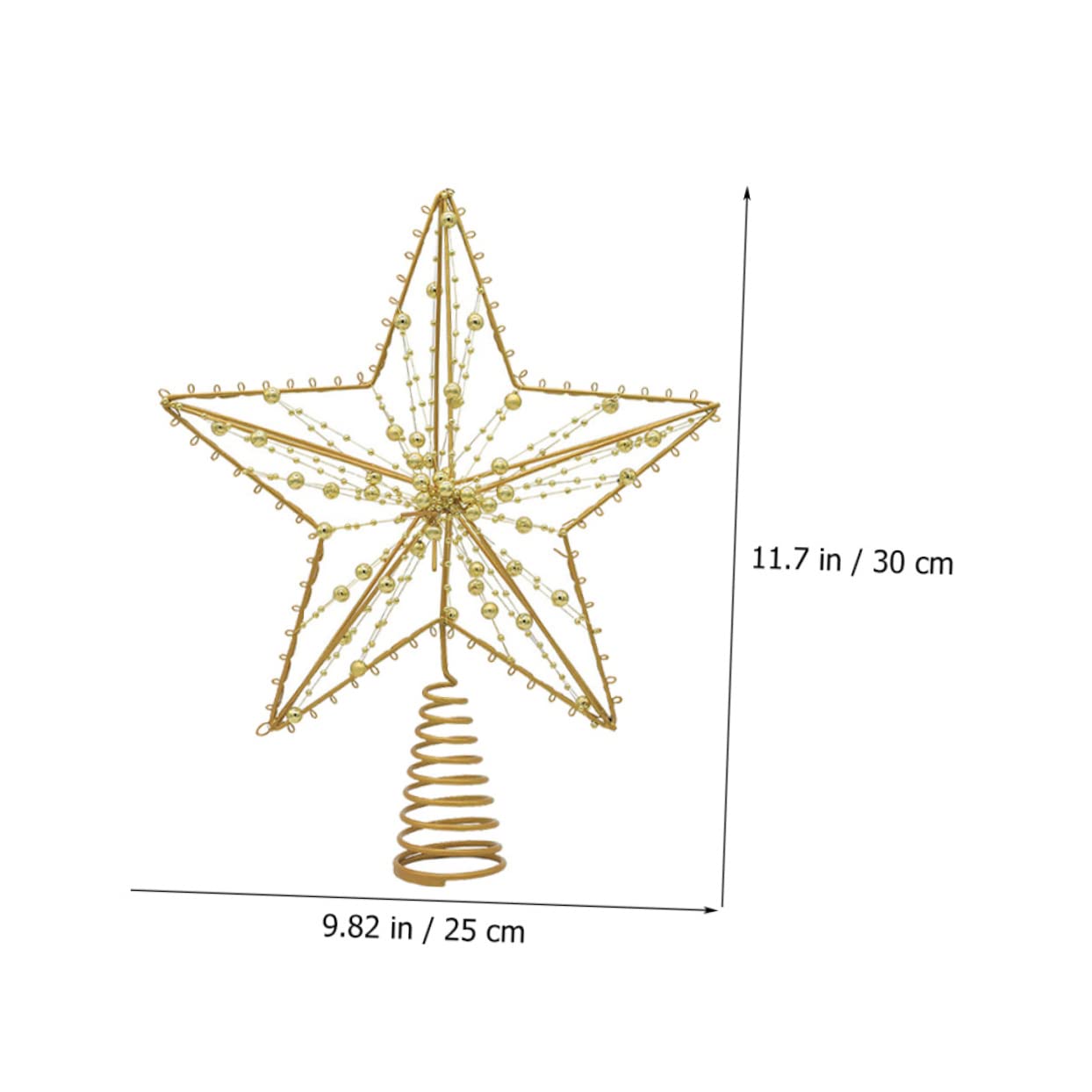 4 Pz Stella Superiore Dell'albero Puntale Per Albero a Forma Di Stella Ornamento Dell'albero Di Natale Cappello o Di Natale Ornamento a Di TOPBATHY