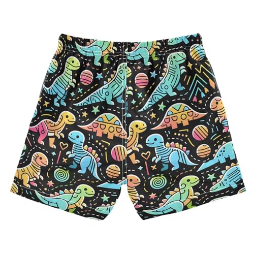 senya Cute Colorful Dinosaurs Boys Swim Trunks Toddler Shorts Swimwear Boardshorts2