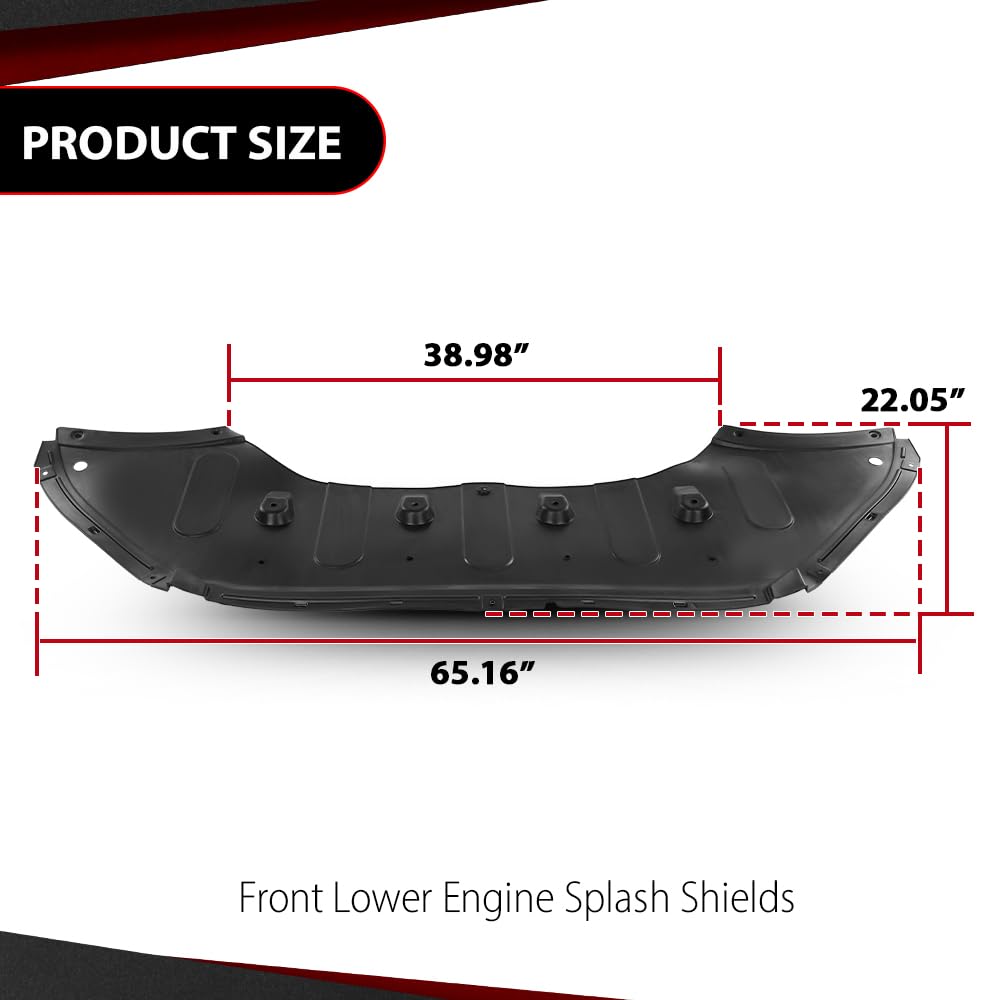 Front Lower Engine Splash Shields Sonata Sport 2018-2019 29110C2500 HY1228195 image 7