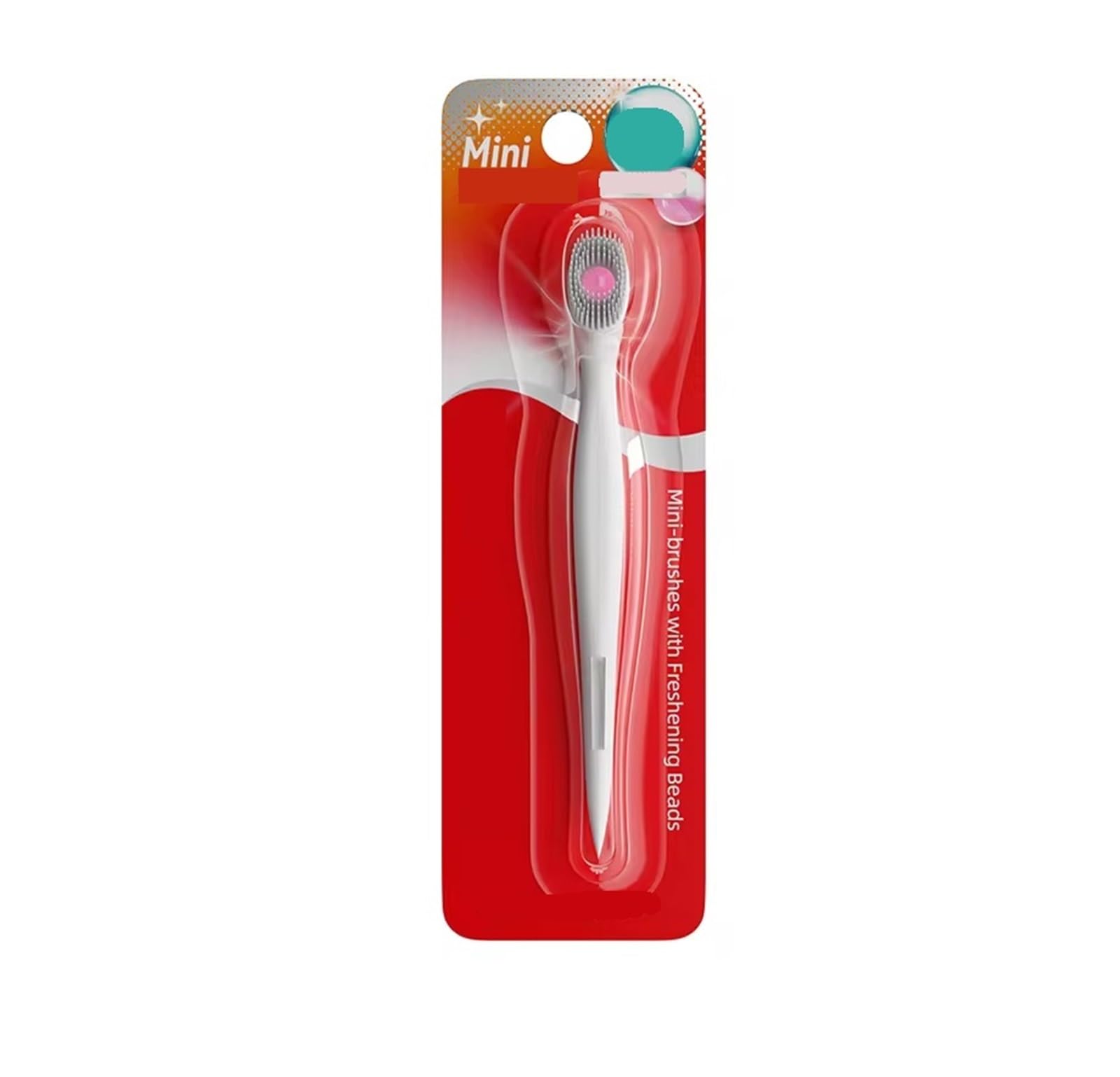 Spazzolino usa e getta con dentifricio menta pesca mini 6/18 pezzi | Spazzolino usa e getta senza risciacquo, setole morbide, portatile per viaggi(Peach flavor :18 piece)
