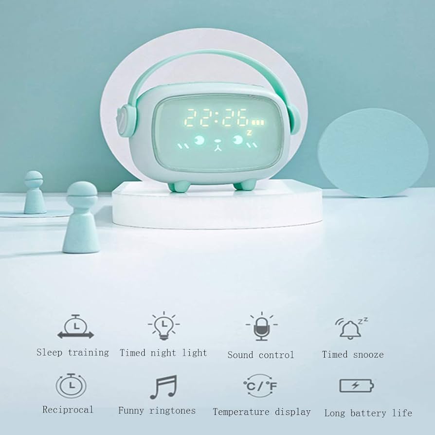 Amazon.co.jp: 時間天使目覚まし時計、子供たちの創造的な電子