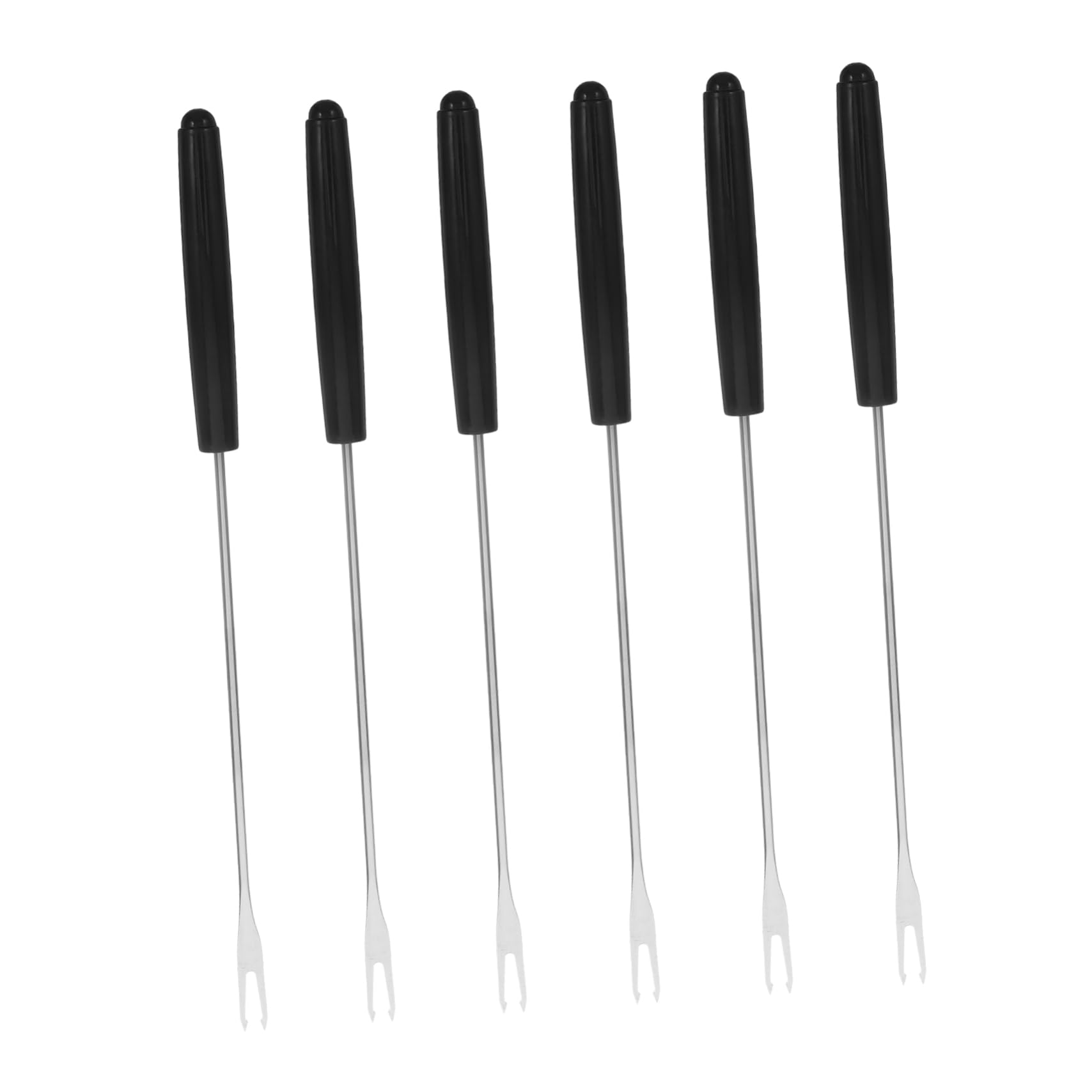 OFFSCH 6-piece Fondue Forks in Stainless Steel for Cheese Fondue Dessert Forks and Bbq Skewers Heat Resistant