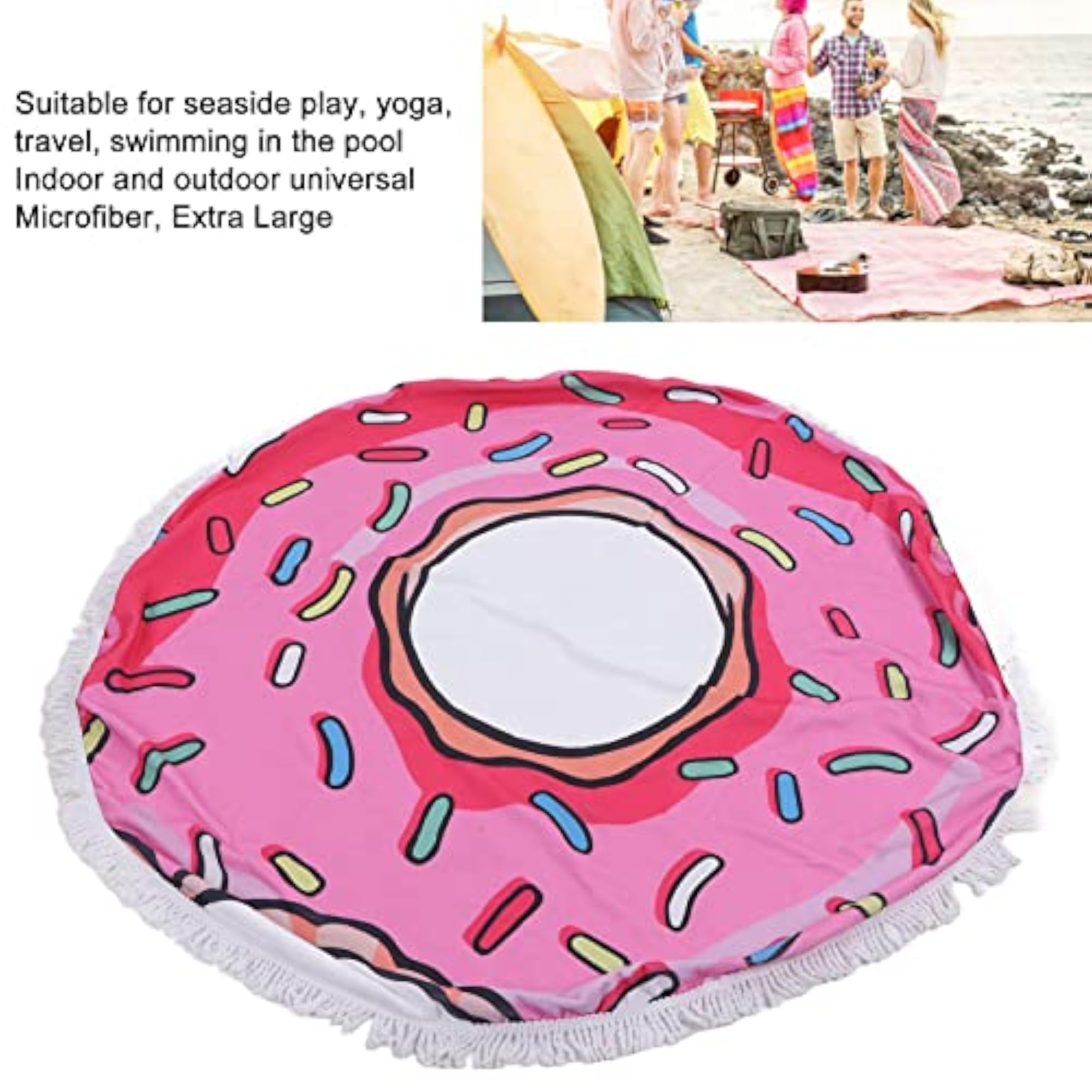 Soft Microfiber Beach Towel, Comfortable for Indoor Travel