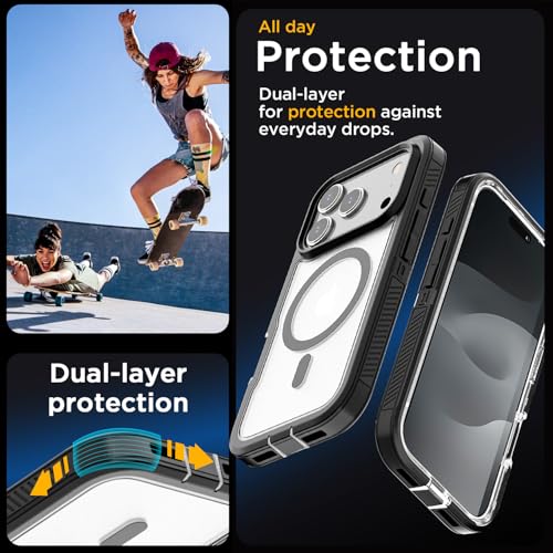 AICase for iPhone 17 Pro Max Case[Compatible with Magsafe],Magnetic Heavy Duty Drop Protection Full Body Rugged Shockproof/Dust Proof Military Protective Tough Durable for iPhone 17 Pro Max 6.9"_2 by AICase - Used condition - Image 3