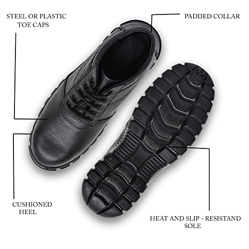 Housonic-Enterprise-Mens-Safety-Shoes-Sturdy-Leather-Shoes-Light-Weight-Shoes-Steel-Toe-Safety-Shoes-Size-6-10