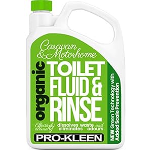 Pro-Kleen Organic Caravan Toilet Chemical Fluid Rinse Green Solution Cleaner 2L for Caravan and Motorhomes – Eco…