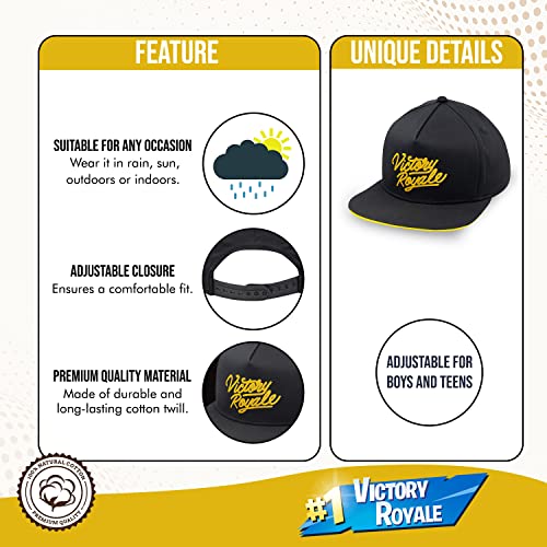 Image of Fortnite Baseball Cap for Boys, Quality Made Boys Hat and Fitted Cap, Flatbrim Baseball Hat with Sleek Design