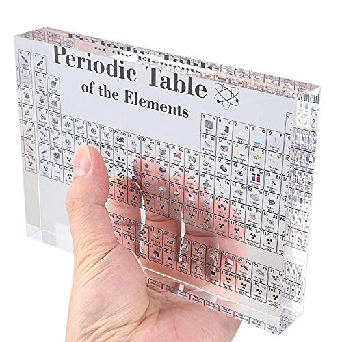 Acrylic Periodic Table Display with Real elementss Kids Teaching School Day Birthday Gifts Chemical Elements Display - Image 3