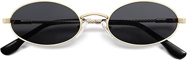 Retro Oval Cat Eye Sunglasses for Women Y2k Trendy Narrow 90s Sunnies Designer Sun Glasses AP3721