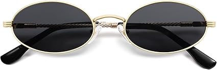 Retro Oval Cat Eye Sunglasses for Women Y2k Trendy Narrow 90s Sunnies Designer Sun Glasses AP3721