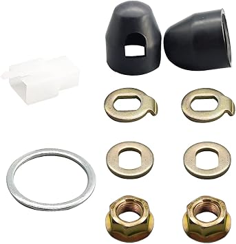 E-Bike Hub Motor Screw 12/14mm Shaft Screw Cap Washer/Spacer/Nut Cover Electric Bike Hub Lock for 500-5000 Watt Motors M14