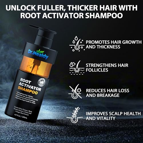 Image of Root Activator Shampoo for Men-Hair Growth Shampoo for Hair Loss and Thinning Hair,Sulfate Free-13.6 fl oz / 400 mL