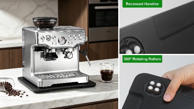 Amazon.com: 360° Rolling Tray Bamboo Appliance Slider for Kitchen