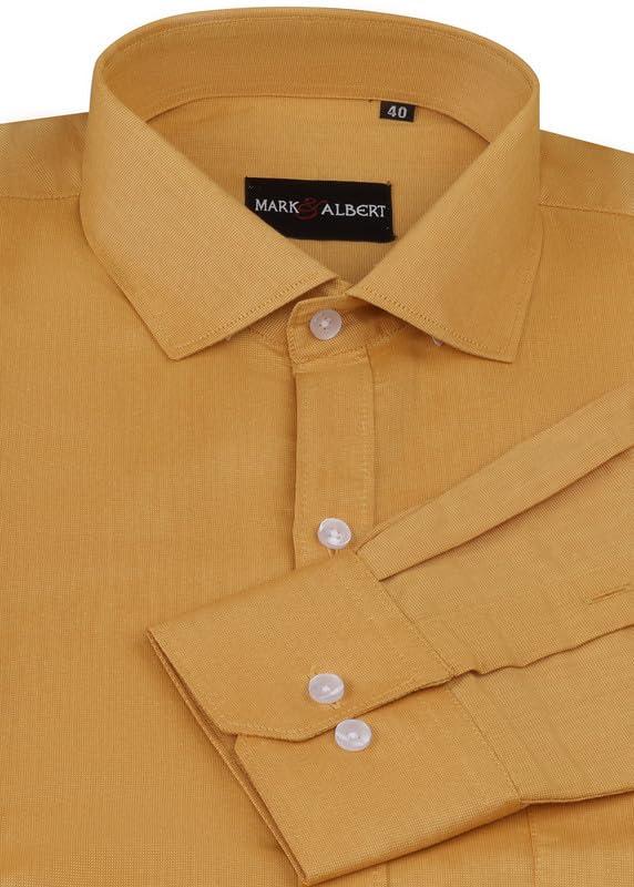 Image of MARK & ALBERT Men's Cotton Formal Shirt