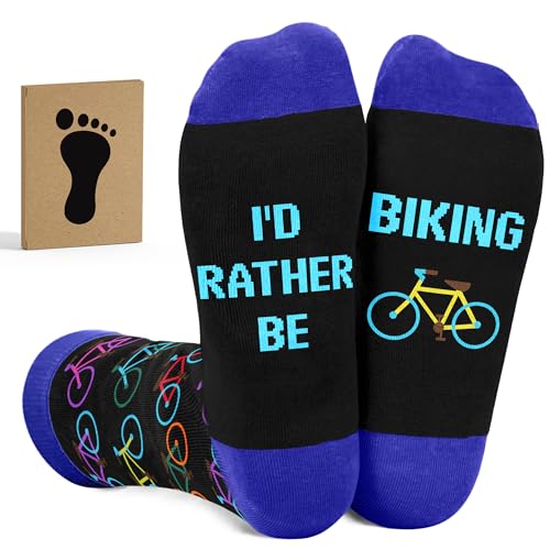 Cycling Socks - Gifts for Cyclists Best Cycling Socks for Men - Biking Accessories Bike Gear Mountain Bike Accessories and Funny Biker Gifts for Men Who Love Riding and Adventure