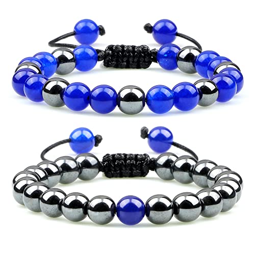 Bracelets oeil de tigre réglables, le cadeau idéal de protection pour homme et couple