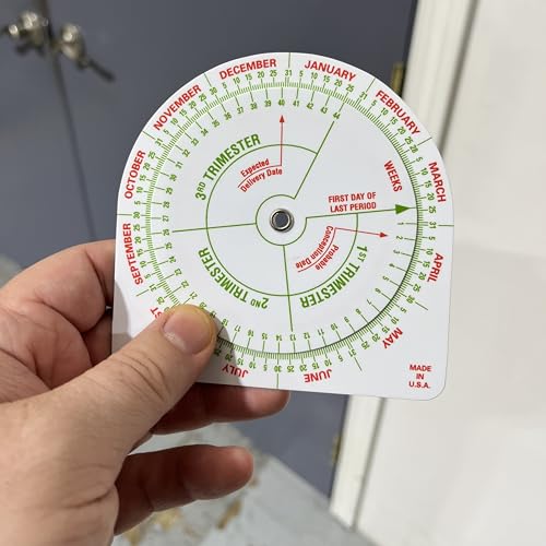 Ultimate Pregnancy Wheel - Calculadora rotativa de calendário de vencimento - Pacote com 5 - para mã