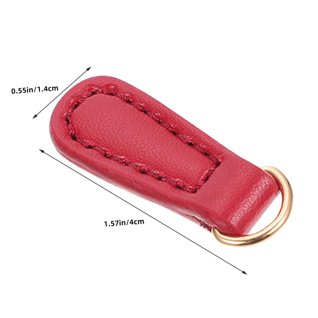 ERINGOGO Backpack Zipper Pulls 4pcs Replacement Slider Zipper Tabs for Luggage Purse Bag Coat Hand-Sewn Faux Leather