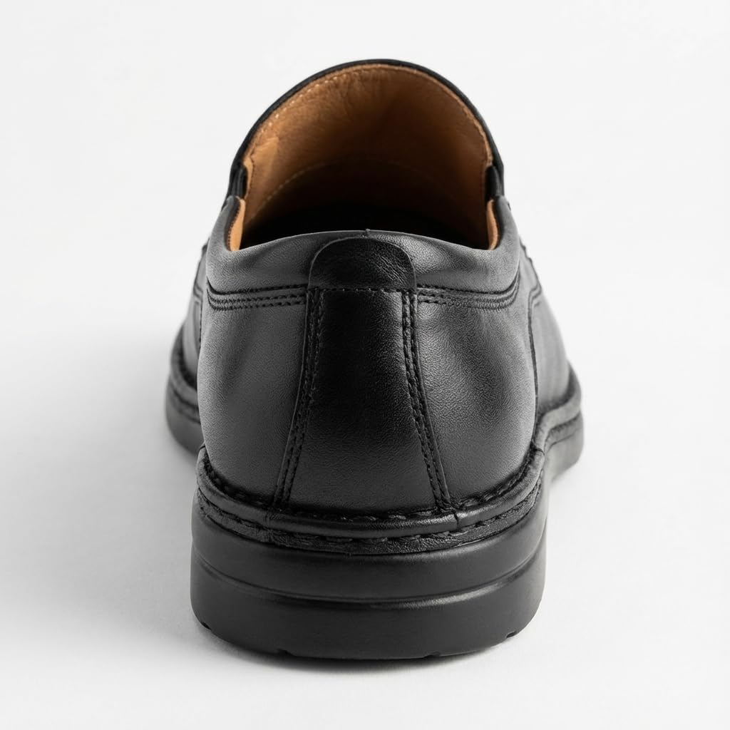 Zapatos Mocasines Hombre Cuero y Nobuck: Estilo Castellano de Vestir sin Borlas. Suela Dura Resistente y Acabado Brillante o Mate. Ideal Traje Boda y Uso Diario. Diseño Italiano Clásico y Moderno