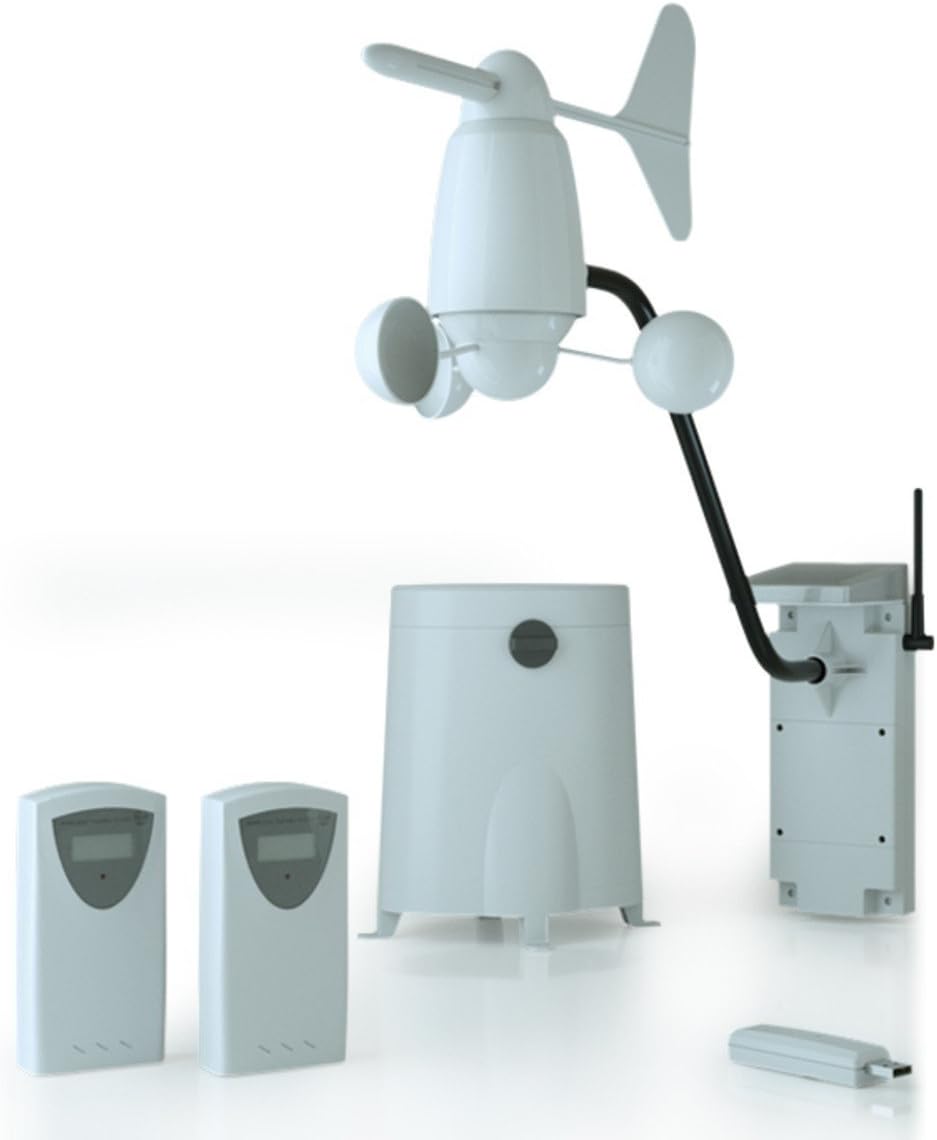 Qubino ZMNHZD1 Weather Station with USB Key 44 x 46 x 12 cm White
