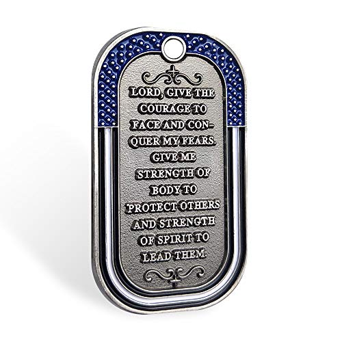 Police Officer Prayer Challenge Coin St Michael The Archangel Dog Tag Necklace Pendant Jewelry3