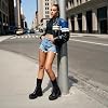 Botas de tacón de cuña para mujer DREAM PAIRS con plataforma 4