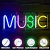 Enseigne Lumineuse LED Néon Music - Alimentation USB - HEMOER - Neuf