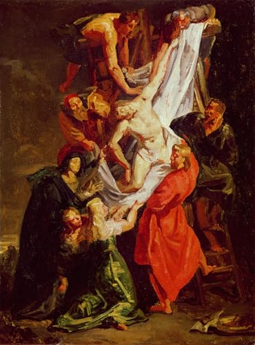 Cuadro de Delacroix de 60x90cm para solucionar paredes vacías con decoración de salón