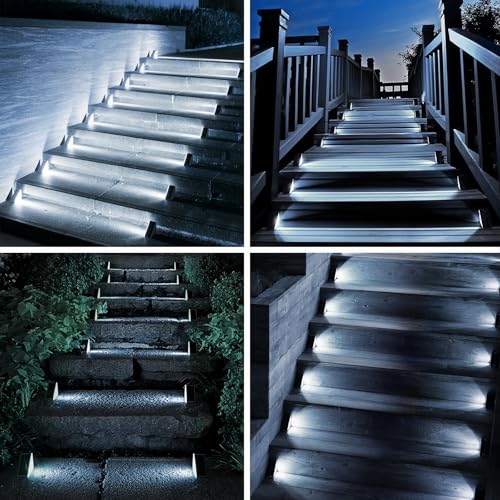 Lampe solaire extérieur escalier jardin terrasse étanche IP67