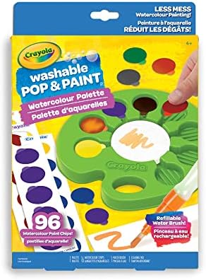 CRAYOLA Washable Pop & Paint Watercolour Palette
