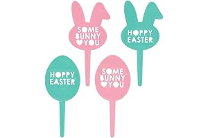Some Bunny Loves You - Egg Hoppy Easter Bunny Cupcake Picks