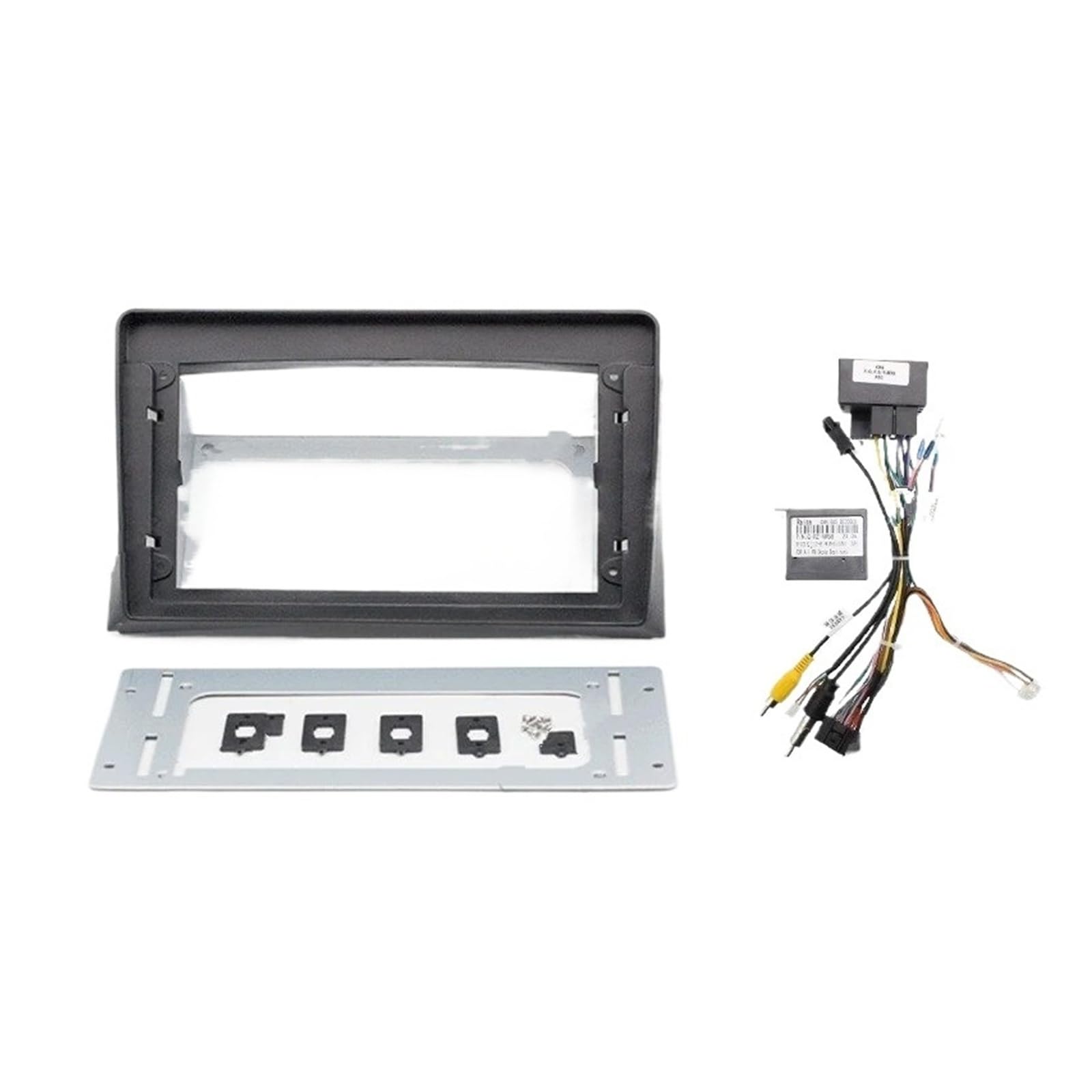 Mascherina Autoradio Cornice Stereo Auto Radio Fascia 9 Pollici Cornice Android 2Din Lettore MP5 Pannello Stereo per VW per Multivan T5 2003-2010 2011 2012 2013 2014 2015