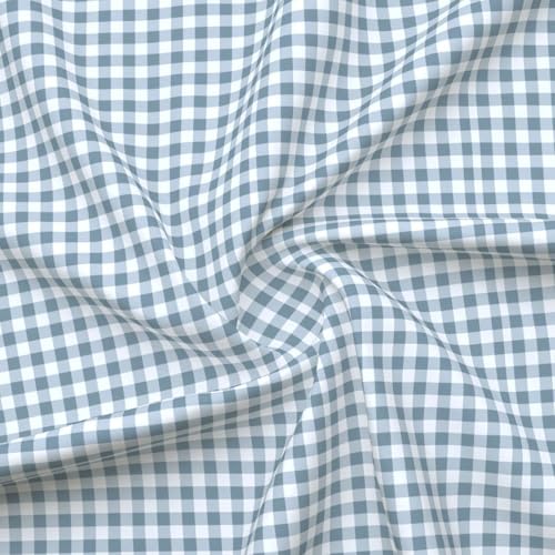 Image of MORADO Glace Cotton AC Comforter /Blanket /Quilt for Double Bed | Ultra Soft & Lightweight | All Season Reversible Comforter | Cozy Bedding for Home & Hotel | Size 90x100 Inches,White Grey Check,Double