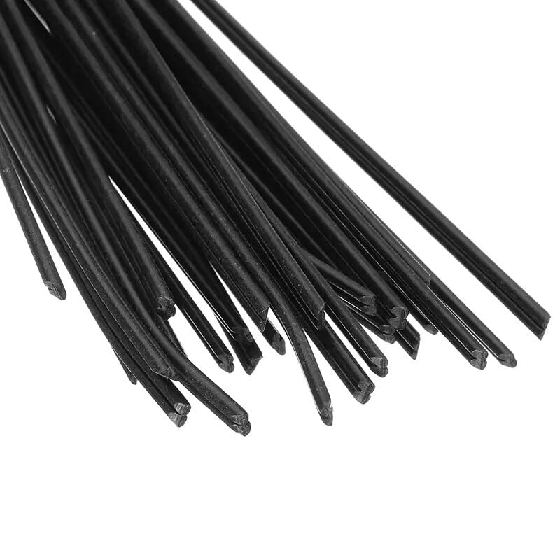 Soldadura de punto de fusión bajo, electrodo de fu 40 piezas de varillas de soldadura de plástico PP negro for pistola soldadora de plástico/pistola de aire caliente/herramienta de soldadura de 2,5 mm