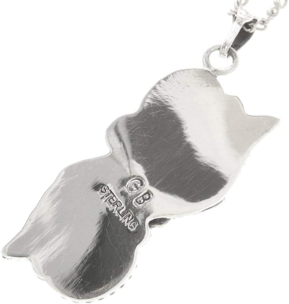 Alltribes Pretty Navajo Turquoise Coral Sterling Pendant Leaves and Flower Design With Silver Chain 0146