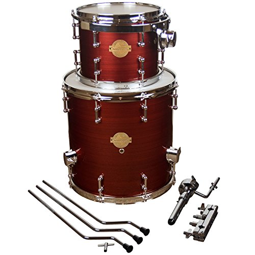 Sawtooth Command Series Extension Tom Pack - Includes: 8" Tom & 14" Floor Tom, Red Streak
