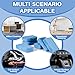 Sukh 6 Pack Microfiber Rectangle Sponge Detailing Pads - Microfiber Wax Foam Applicator Pads for Car Wax Applicator Pad 4.72x3.15 inch Blue