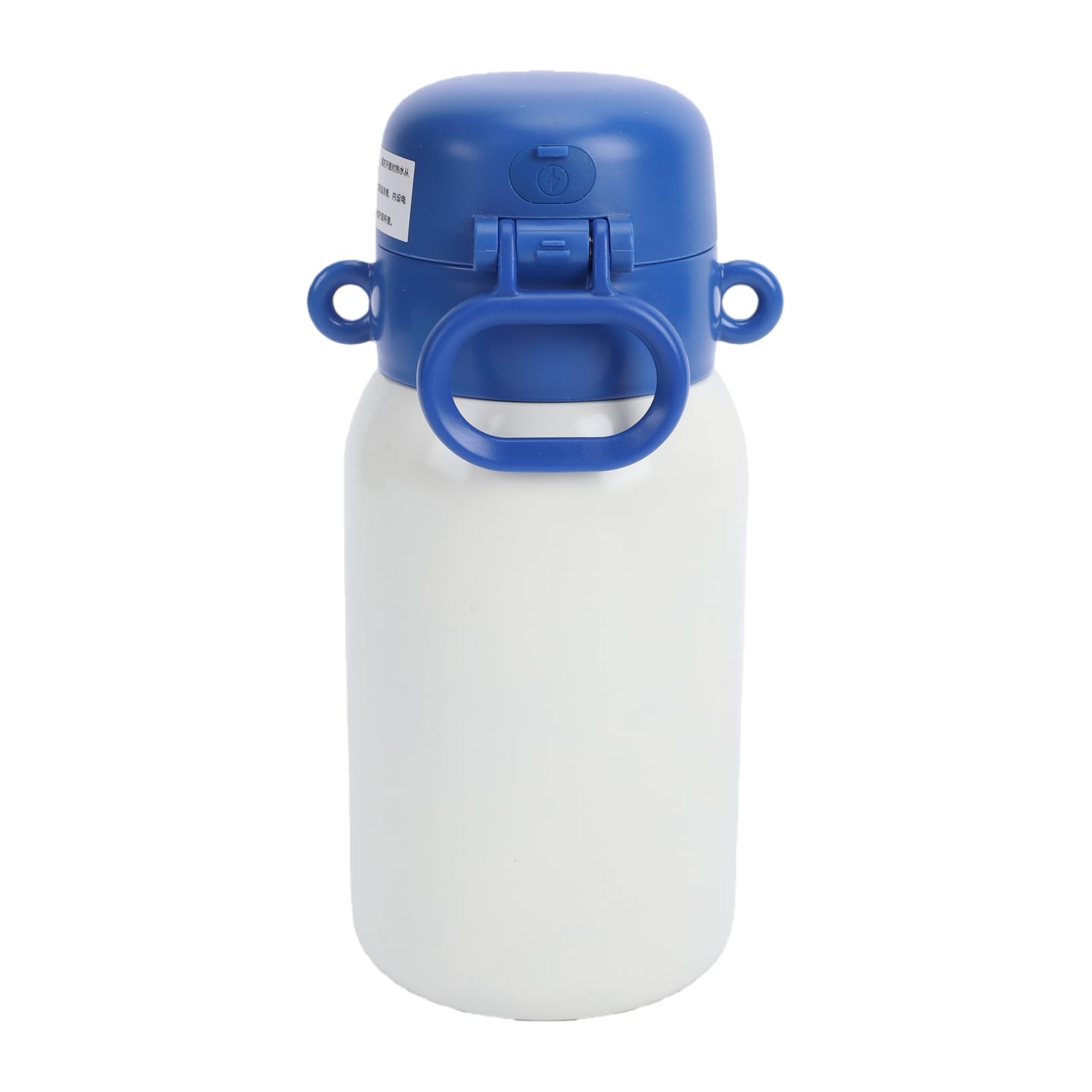 Borraccia Termica per Bambini con Cannuccia, Sblocco con Impronta Digitale Borraccia Sportiva in Acciaio Inossidabile da 550 Ml per Scuola, attività all'aperto e Viaggi, Isolamento 12 Ore