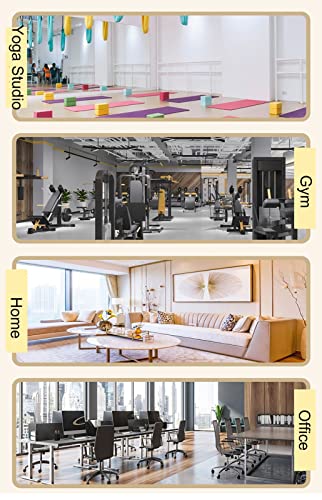 Organiser un petit studio avec le support mural tapis de yoga blanc