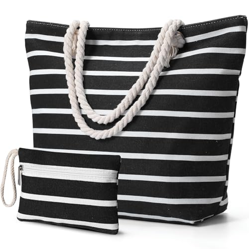 Bolsas de playa para mujer sin arena y con cremallera impermeable para vacaciones tranquilas