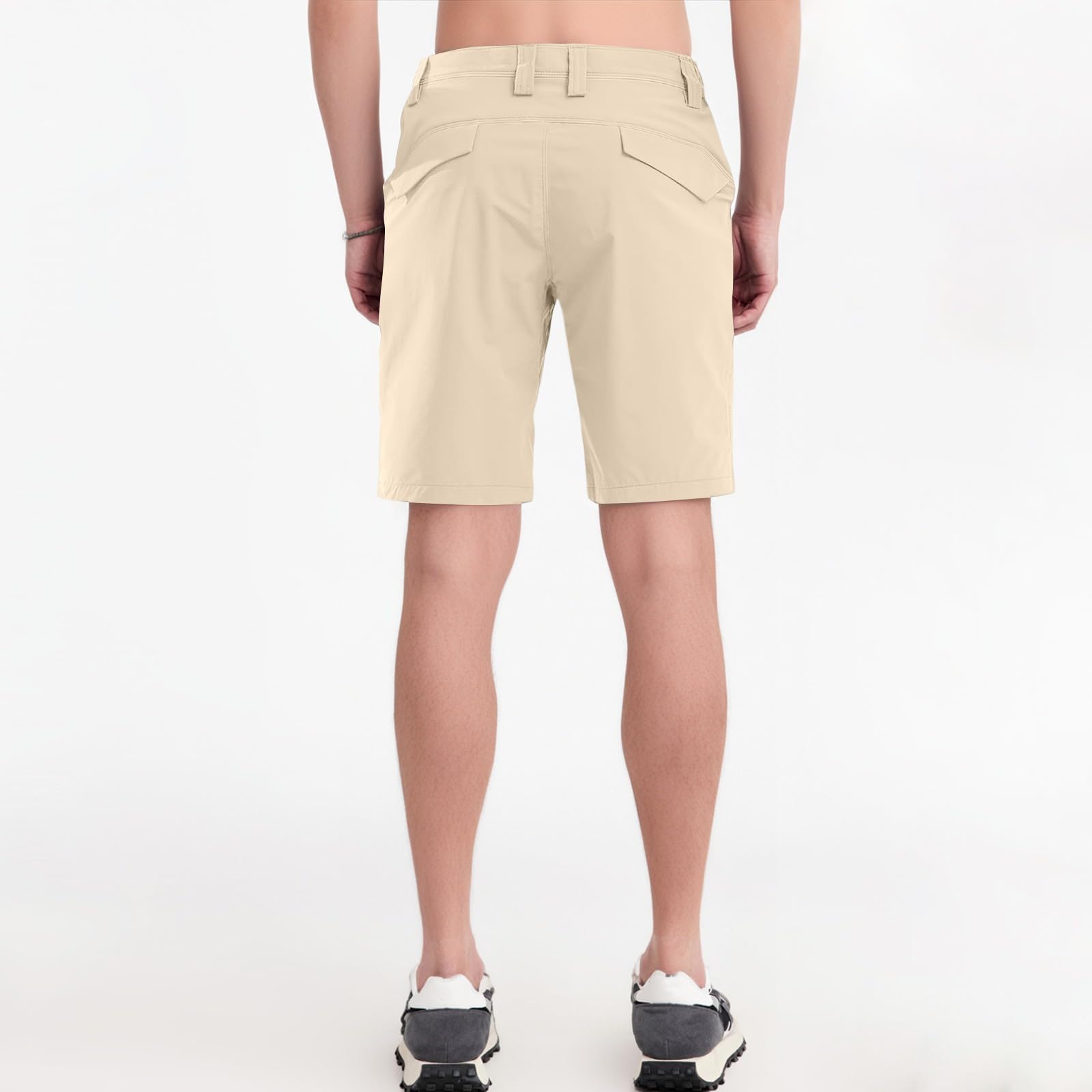 Cargo Shorts for Men Lightweight Quick Dry Elastic Waist Hiking Shorts Casual Summer Running Short with Zipper Pockets Mens Casual Short Relaxed Fit Tactical Cargo Pants Outdoor Summer Clothes