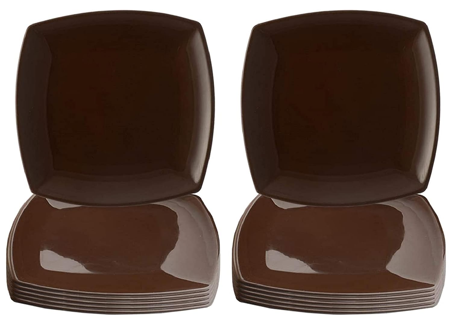 Buy Kuber Industries Square Plastic Microwave/Dishwasher Safe Dinner