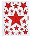 B2see Stickers Etoile Rouge Autocollants Etoiles Autocollants Enfants Autocollants paques Stickers Planche 2 Feuilles Autocollants Etoiles Stickers Etoile