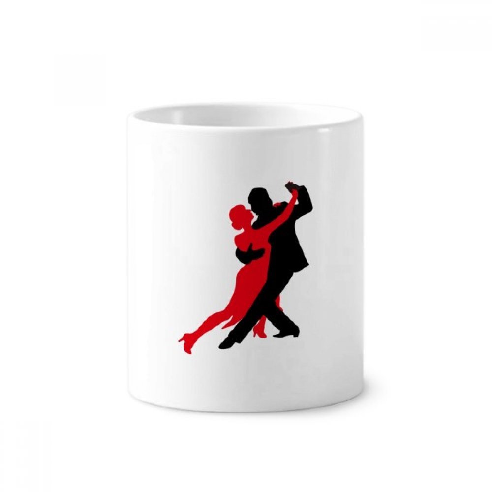 Mug blanc danseuse et porte-stylo céramique 350 ml original