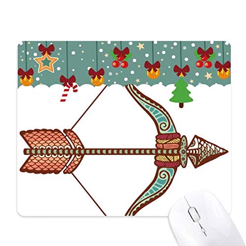 Alfombrilla de ratón con diseño navideño del zodiaco de Sagitario ideal para juegos y oficina