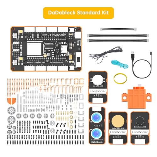 Image of LewanSoul 36in1 Robot Building Kit, STEM Coding DIY Block Set for Scratch & Python with ESP32 Controller & Sensors, Educational Science Birthday Gift for Teens 12+, DaDablock Standard Kit (265Pcs)