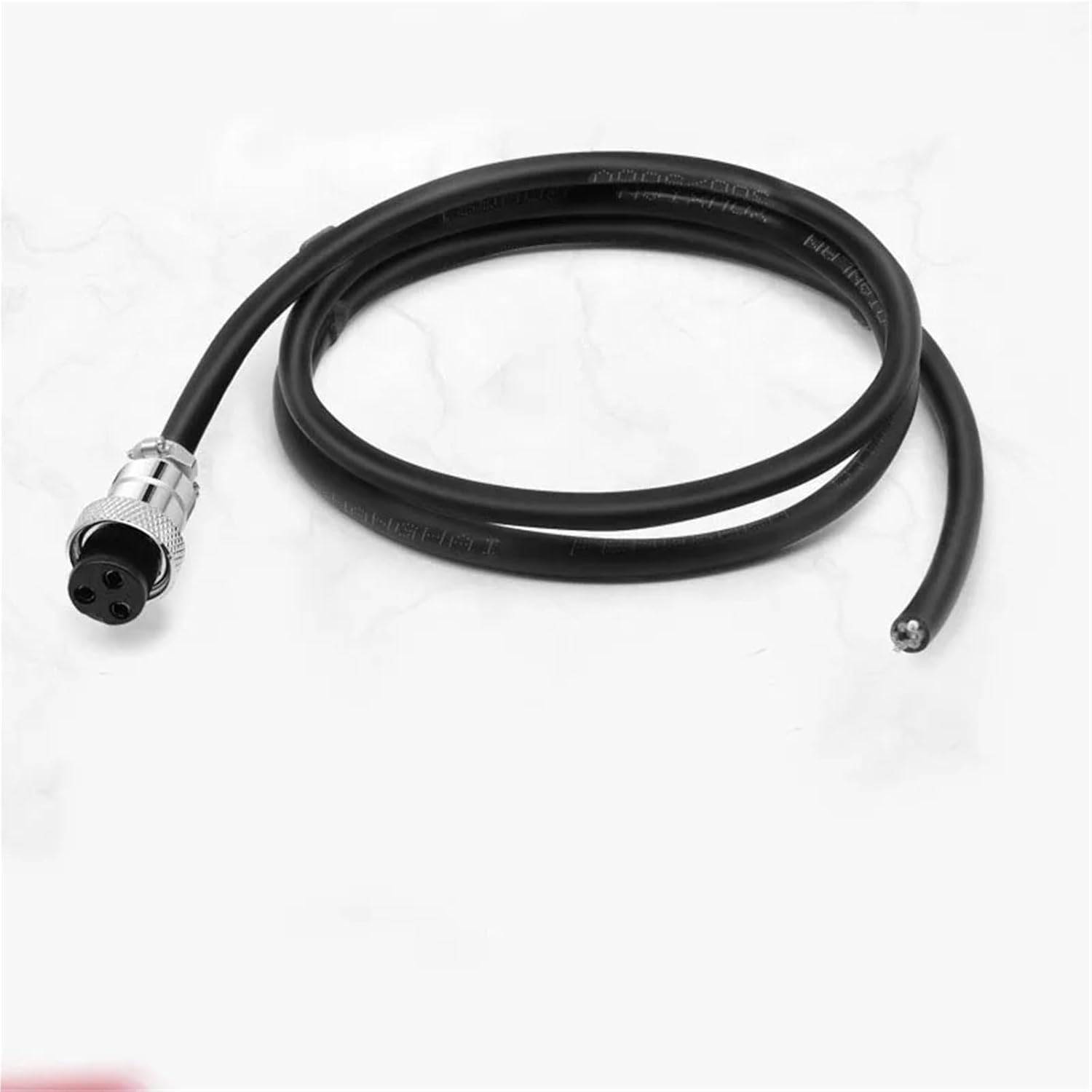 GX12 Female 2Pin 3Pin 4Pin 5Pin 6Pin 7Pin Waterproof Circular Connector 1M 2M 3M 5M Extension Cable Wire M12(3pin,1M Cable)