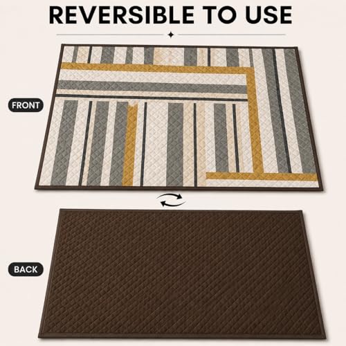 Image of Homerz Premium Reversible Bed Server | 30x30 Inch Quilted Waterproof Fabric | Foldable Dining Mat for Bed, Sofa & Floor Use (Bloom, 30x30)