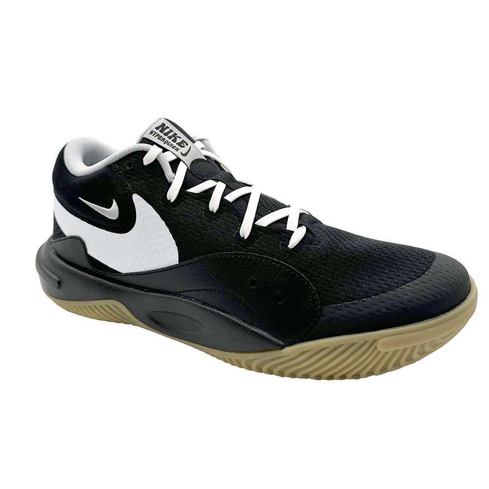 Nike Hyperquick Volleyball Shoes (FN4678-001, Black/Flat Silver/White) Size 6 Mens/7.5 Womens US